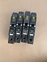 Lot of 4 NOS surplus Square D 20 amp breakers, EDB14020 240/277VAC - €66,60 EUR