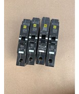 Lot of 4 NOS surplus Square D 20 amp breakers, EDB14020 240/277VAC - $76.00