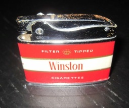 CROWN WINSTON Filter Tipped CIGARETTES Advertising Flat Automatic Petrol... - $13.99