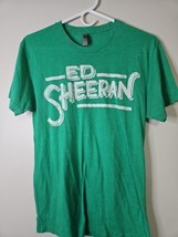 Ed Sheeran Music/Band Concert T-Shirt, Green, Men&#39;s S - $20.32 CAD