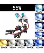 2pcs 55w Hid Xenon Kit Light Bulb H1 H3 H7 H11 880 9005 9006 3000k 4300k... - £10.20 GBP+