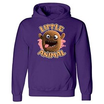 Furry Brown Little Animal Tongue Sticking Out Design - Hoodie - £55.65 GBP