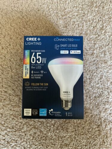Cree Lightning Smart LED Bulb 65W - Smart Bulbs That Work with Alexa - $22.99