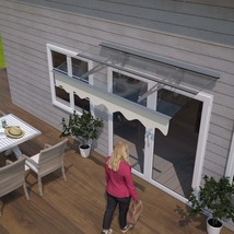 5934W Polycarbonate Door Window Awning Canopy 59&quot;x34&quot; For Wooden House - $215.99