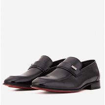 The Ashford Black Baby Buffalo Leather Loafer Men Shoe image 2