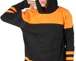 DOPE Couture Men&#39;s Black &amp; Orange Hockey Pullover Hoodie Hooded Sweater - £38.06 GBP