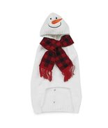 MPP Holiday Snowman Dog Sweater Acrylic Cute Ultra Soft Warm Scarf Plast... - $26.50+