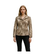 Multiples Brand womens clothing Leopard Print Blazer Medium M - $20.80 CAD