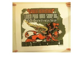 Linkin Park Silkscreen Poster Project Revolution Tweeter Center, Mansfie... - $3,346.27 MXN