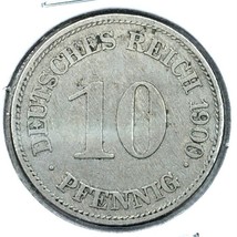 1900 E German Empire 10 Pfennig Coin - £3.47 GBP