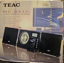 TEAC MC-DX32i Ultra Thin Hi-Fi System&amp; iPod 30 GB Classic Gift  In Origi... - £147.04 GBP