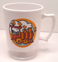 United Feature Syndicate Snoopy Coffee Cup Mug Plastic Peanuts 1965 Vintage - £12.86 GBP