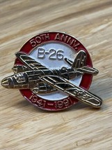 Vintage US Air Force B-26 Airplane 50th Anniversary 1941-1991 Lapel Pin ... - £19.41 GBP