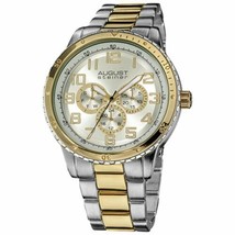 NEW August Steiner AS8060TTG Men&#39;s Quartz Multi-Function Bracelet Classy Watch - £25.34 GBP