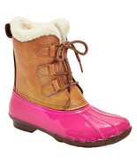 Girls Duck Boots Size 1 2 or 4 Faux Leather - £13.53 GBP