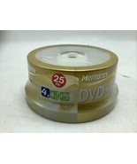 25 Pack New Memorex 4X Rewritable 4.7GB DVD+RW Plus R - $14.52