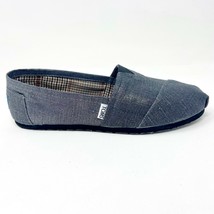 Toms Classics Pewter Metallic Woven Womens  Slip On Casual Canvas Flat S... - £30.29 GBP