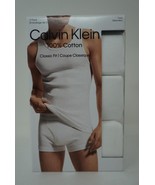 Calvin Klein Men's Cotton Classics 3-Pack Tanks White Medium - $43.65