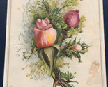 Niagara Corn Starch Flower Victorian Trade Card VTC 8 - £6.32 GBP