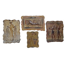 Set of 4 Minoan Ceramic Tiles Wall Relief Decor Knossos Palace - £47.02 GBP