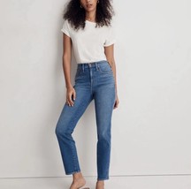 Madewell Womens Cotton Stovepipe Medium Wash Straight Jeans Blue Size EUR26 - $28.00