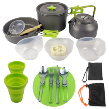 Outdoor Camping Hiking Cookware Tableware Cookware Lightweight Folding Picnic Co - £45.20 GBP