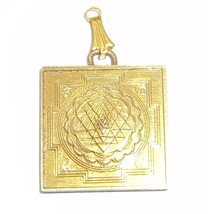 Meru Shri Yantra Locket Shree Yantra Meru Made in Panchdhathu Metal Energized - £34.18 GBP