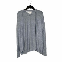 Athleta Open Cardigan Size Small Gray Heather Stretch Blend Womens Top - £23.52 GBP