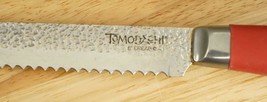 Modern Kitchen Hampton Forge TOMODACHI 8&quot; Bread Knife Red Handle Hammered Finish - £12.79 GBP