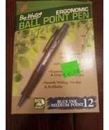 Skilcraft Bio-Write Ergonomic Ball Point Pen Blue Ink 12 per box-NEW-SHI... - €30,46 EUR