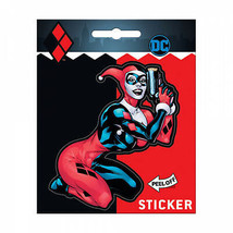 Harley Quinn Gun Pose Sticker Red - $9.98
