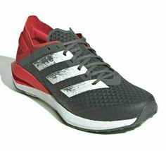 new adidas RAPIDA FAITO Junior Boys Running Shoes sz 5 gray red school s... - £41.43 GBP