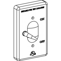 ORBIT 1CA-SW15 1-G ALUMINUM W/P LEVER SWITCH COVER, DEVICE MOUNT - GRAY - $9.55 CAD