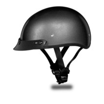 Daytona Helmets Skull Cap CAP- GUN METAL GREY METAL Motorcycle DOT Helmet - £62.24 GBP+