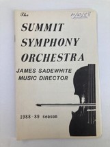 1988 Program Summit Symphony Orchestra by James Sadewhite - £11.14 GBP