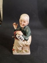 Norleans 2 Vintage 5&quot; Figurine Old Lady Playing Music - £9.07 GBP