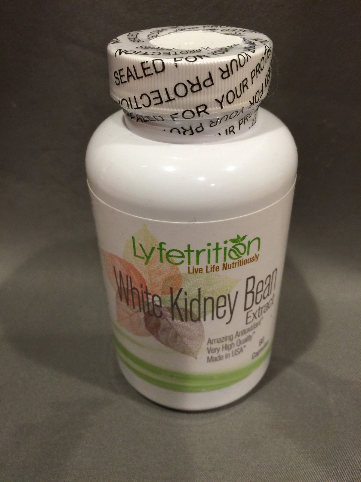 Absonutrix Lyfetrition White Kidney Bean Extract 500mg 60 Capsules Carb Blocker - $13.06