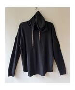 Cable &amp; Gauge Sz S Oversized Black Super Soft Lightweight Hoodie Sweatshirt - $36.43 CAD