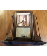 Vintage wood swing mirror and picture frame. - £55.00 GBP