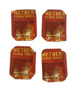 4 McDonald’s Nether Flame McNugget Sauce 2025 Minecraft Movie Promo - $12.30 CAD
