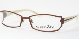 Vintage Yves Cogan YC2049 BRN/CRM Brown /Cream Rare Unique Eyeglasses 52-18-127 - £106.09 GBP