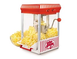 Popcorn Maker Kettle Popper 2.5-Ounce Countertop Portable 10-Cups Vintage Style - £117.08 GBP