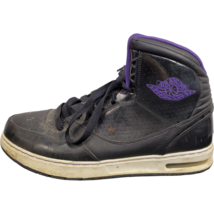 Air Jordan Classic 91 384441-051 Athletic Sneaker Black Leather High Top Mens 12 - £32.15 GBP