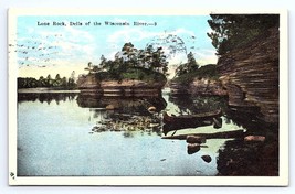 Postcard Lone Rock, Dells of the Wisconsin River WI - £3.55 GBP