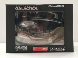 Titans Vinyl Figures Battlestar Galactica Exclusive Cylon Raider 4.5&quot; Scar Titan - £4.18 GBP