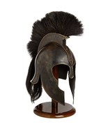Troy Greek Achilles Trojan Helmet W/Plume Medieval Knight Armor Hallowee... - £158.49 GBP