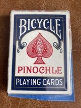 NEW Vintage Bicycle Pinochle Playing Cards Deck Blue Air Cushion Finish ... - $183.77 MXN