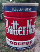 Vintage Butter Nut Coffee Can Tin 2 Pounds - £25.73 GBP