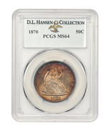 1870 50c PCGS MS64 ex: D.L. Hansen - £3,203.61 GBP