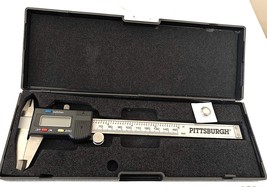 Pittsburgh 6&quot; Digital Caliper Metric &amp; SAE Display Stainless Steel Frame... - £15.81 GBP